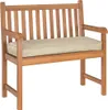 vidaXL Kissen Beige 100 x 40 x 8 cm Oxford-Stoff Produktbild-Vorschau 1