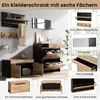 STILVORA Garderoben-Set mit Schrank, Spiegel und Hutablage, Produktbild-Vorschau 6