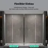 Duschabtrennung Walk in Falttür Dusche 120 x 185cm Faltbar Produktbild-Vorschau 6