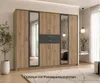 Drehtürenschrank Kleiderschrank 270 cm Schubkästen Spiegel Produktbild-Vorschau 8