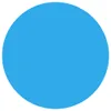 A solid blue circle on a white background. Produktbild-Vorschau