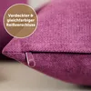 Blumtal Lot de 2 taies d'oreiller 50x50 cm chenille - Voir les images du produit 3