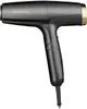 A professional studio shot of a black and gold hair dryer against a white background. Anteprima dell’immagine prodotto
