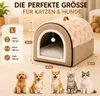 Hundehütte Indoor 2-in-1 – Hundehöhle & Hundebett für Produktbild-Vorschau 3