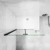 Aica Walk in dusche 100x185cm Schwarz Duschwand 6mm Produktbild-Vorschau 3