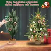 LARS360 Mini choinka świąteczna, 60 cm, z 30 ciepłobiałymi Podgląd zdjęcia produktu 3