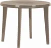 A round plastic garden table with four legs, shown from a slightly elevated front-facing angle against a white background. Produktbild-Vorschau
