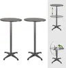 2x Stehtisch 2in1 Bistrotisch Alu klappbar höhenverstellbar Produktbild-Vorschau 1