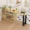 Abrihome 360° Drehbarer Klapp-Esstisch mit Stauraum und Produktbild-Vorschau 2