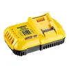 A DeWALT battery charger is shown from a diagonal angle on a white background. Produktbild-Vorschau