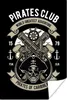 MuchoWow® Poster Piraten - Lenkrad - Retro - Zitat 80x120 Produktbild-Vorschau 1