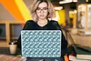 MuchoWow® Laptop Aufkleber Sticker Cover Muster - Würfel - Produktbild-Vorschau 5
