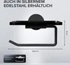 Papierrolhalter mit Glasplatte, schwarz, zu bohren | Produktbild-Vorschau 3