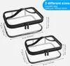 Aucuu Toiletry Bag Transparent, 2-częściowa kosmetyczka Podgląd zdjęcia produktu 2