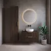 Meuble sous lavabo Badplaats Rimini 80 x 46 cm brun noyer - Voir les images du produit 8