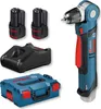 A set of Bosch power tools including a drill, batteries, charger, and case. Voir les images du produit
