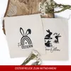 Oster- Baumwollbeutel-Set mit süßen Hasenmotiven und Produktbild-Vorschau 6