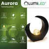 LUMILED Solarlampe LED im Halbmond Design mit Glaskugel für Produktbild-Vorschau 2