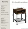 Product information and dimensions for a nightstand. Náhled obrázku produktu