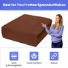 Spannbettlaken Frottee 80x200 cm Schokoladenbraun – weich, Produktbild-Vorschau 2