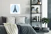 MuchoWow® Poster Paris - Eiffelturm - Blau 50x50 cm - Produktbild-Vorschau 4
