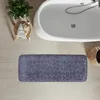 BADTEPPICH GRAU BADVORLEGER BADEMATTE DUSCHVORLAGE mit Voir les images du produit 4