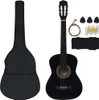 vidaXL 8-tlg. Klassikgitarren-Set für Anfänger Schwarz 3/4 Produktbild-Vorschau 10