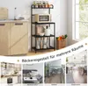 Scaffale da cucina Scaffale per microonde a 4 livelli, Anteprima dell’immagine prodotto 6