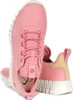 A pair of pink Ecco Sportliche Schnürschuhe women's sneakers are shown against a white background. Podgląd zdjęcia produktu