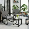 BEALIFE WR210 Set in rattan 3 pezzi | set da giardino con Anteprima dell’immagine prodotto 6