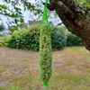 A bird feeder filled with seeds hangs from a tree branch in a garden. Náhled obrázku produktu