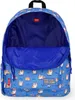 An open backpack with a corgi pattern on a white background. Produktbild-Vorschau