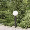 Słupek oświetleniowy z wyjściem 80 cm czarny IP44 Podgląd zdjęcia produktu 3