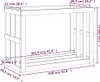 vidaXL Venkovní stojan na palivové dřevo 108x52x74 cm Náhled obrázku produktu 8