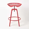 HOMESCAPES Vintage Barstuhl Traktorsitz Barhocker Metall Produktbild-Vorschau 2