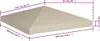 A diagram showing the dimensions of a beige pavilion roof. Voir les images du produit