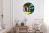MuchoWow® Rundes Wandbild - Runde Bilder Blaue Hortensien Ø Produktbild-Vorschau 5