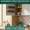 eluno Lot de 2 étagères à épices avec fond en bambou, Voir les images du produit 3