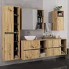 A bathroom vanity set with cabinets, a sink, and a mirror. Podgląd zdjęcia produktu