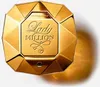 A top-down view of a gold, diamond-shaped perfume bottle. Produktbild-Vorschau