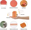 A collage of images showcasing the features of an orange emergency bivvy bag. Podgląd zdjęcia produktu