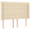 vidaXL Boxspringbett mit Matratze & LED Creme 140x200 cm Produktbild-Vorschau 7
