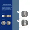 Schwebetürenschrank TOMY, 2-türig Schrank, Weiß / Anthrazit Produktbild-Vorschau 4