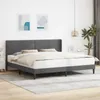 vidaXL Bettrahmen mit Kopfteil Dunkelgrau 180 x 200 cm Samt Produktbild-Vorschau 2
