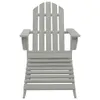 The Living Store Záhradná stolička Adirondack s podnožkou a Náhľad obrázku produktu 6