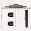 WOLTU Sonnenschirm, Strandschirm UV-beständig, 45° Produktbild-Vorschau 3