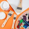 Mont Marte Gesso Pinsel Set 3-teilig – Flachpinsel in Größe Produktbild-Vorschau 3