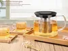 1.5L Glas Teekanne mit hitzebest?ndigem Edelstahlfilter, Produktbild-Vorschau 5