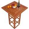CASARIA® Stehtisch Holz 110 cm Hoch 75 x 75 cm Eckig Massiv Produktbild-Vorschau 15