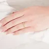 Verlobungsring aus 9K Gold mit eingespanntem Zirkonia Produktbild-Vorschau 2